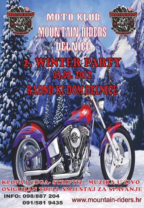 2. winter party 03.03.2012. - Plakat